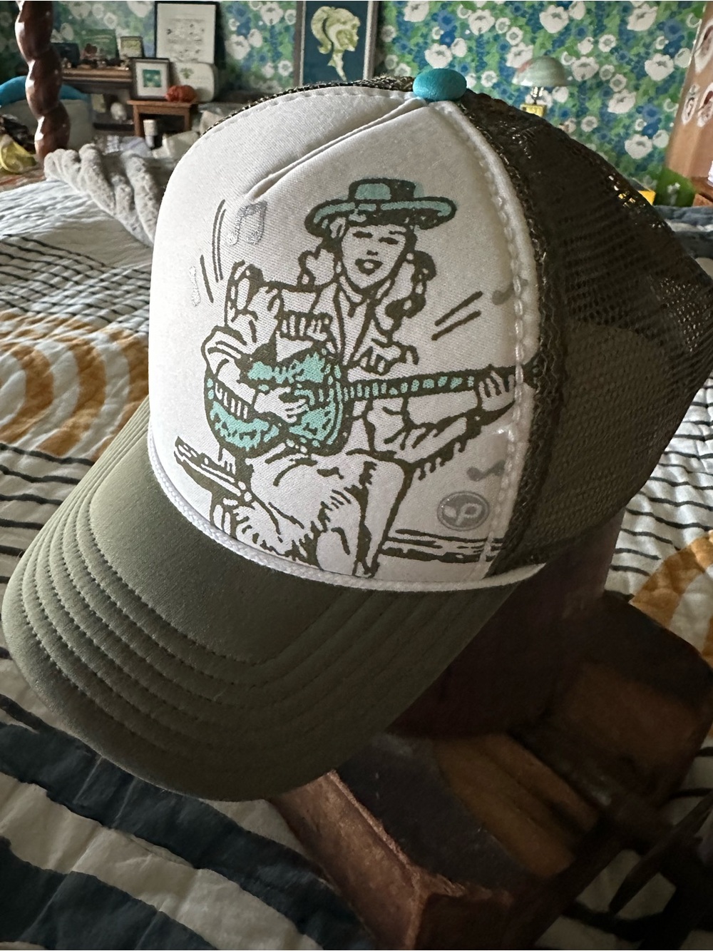 Pistil Trucker Hat NWT Woman Guitar